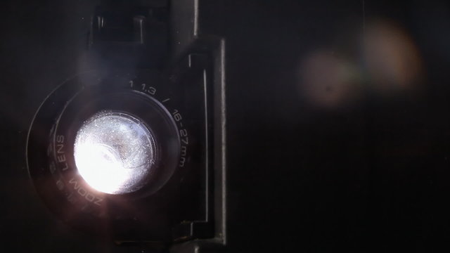 Super 8 projector lens ghosts