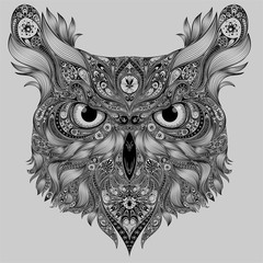 Abstract owl patterns