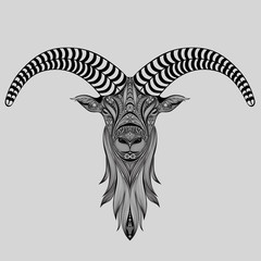 Vector abstract goat