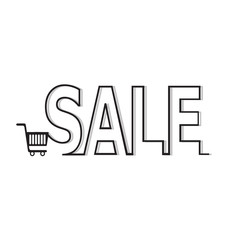 Shopping Cart and line text