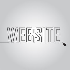 website outline text concept illustration