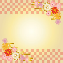 Obraz premium 背景 和風 花