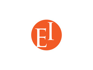 Double EI letter logo