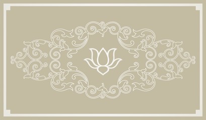 water lily, wedding card design, royal India