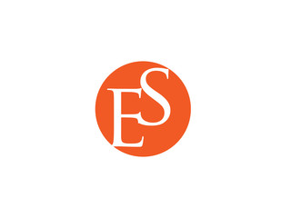 Double ES letter logo