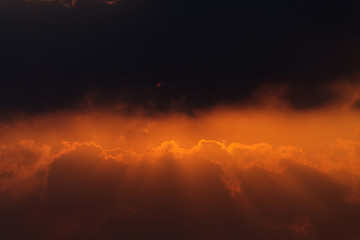 beautiful cloud and sky on twilight time