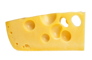 Cheese isolated on a white background