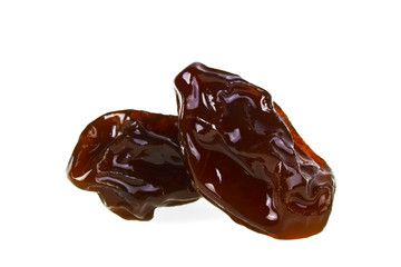 Dates fruit isolated on white background