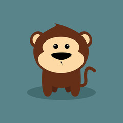 Cute Cartoon Monkey