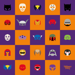 Abstract Halloween masks