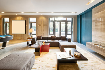 Naklejka na ściany i meble interior of modern living room