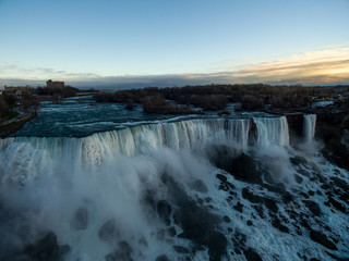 Fototapeta na wymiar Aerial Picture of Niagara Falls