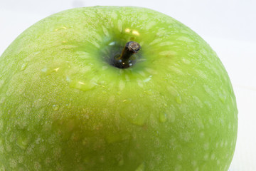 Green apple close up