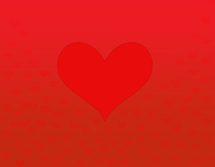 Black background Heart Design