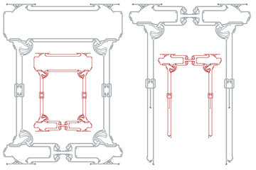 Vector abstract framework from the bound lines