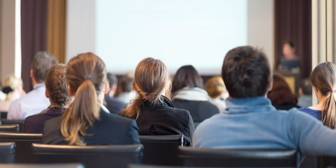 Audience in the lecture hall.