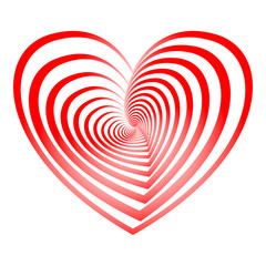 Naklejka premium red vector heart