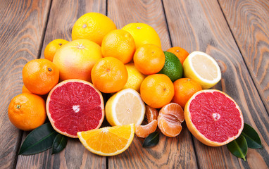 Fresh citrus fruits