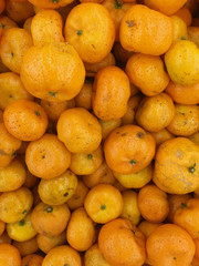 oranges on market stall