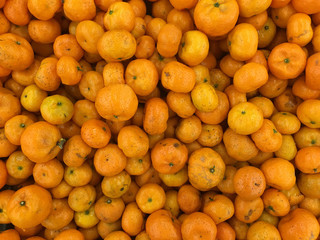 oranges on market stall