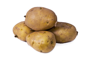 potatoes isolated