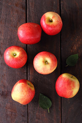 red apple.