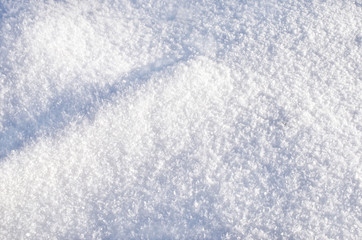 Obraz premium fluffy snow closeup