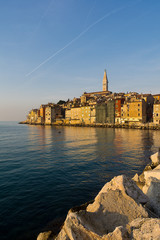 Fototapeta premium Winter morning in Rovigno , Croatia , Europe