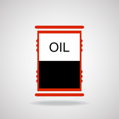 Oil barrel. Vector illustration
