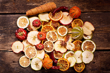Fragrant decoration of dried fruits