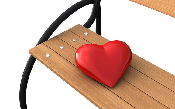 Bench and heart