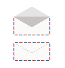 mail envelope flat object vector