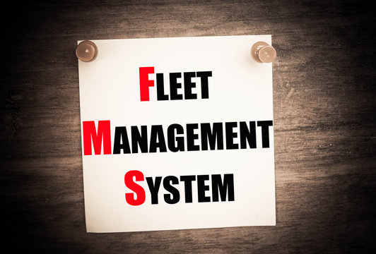 Concept image of Business Acronym FMS as Fleet Management System