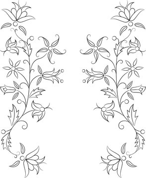 Fototapeta Haft Kaszubski - kolorowanka