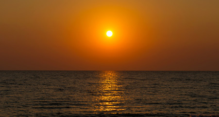 Sunset over the Black sea