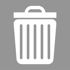 Trash flat icon
