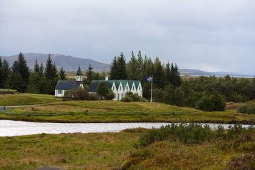Thingvallakirkja, one of the many Icelandic churches.