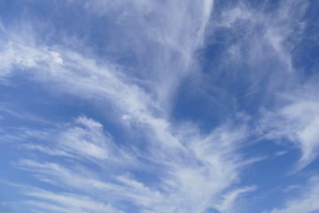 cloudscape and blue sky