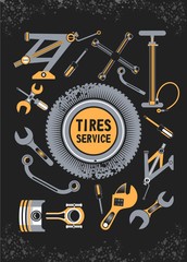 set of tools for car repair