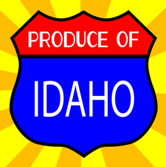 Produce Of Idaho Shield