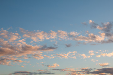 Beauty blue sky and clouds in daytime in Thailand