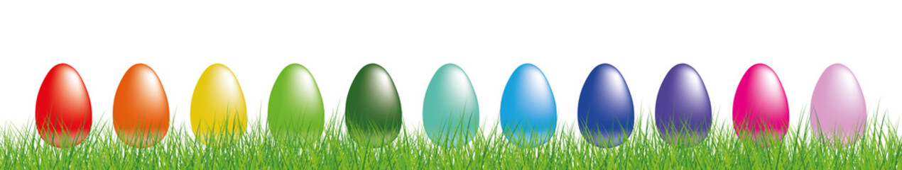 Easter Eggs grass