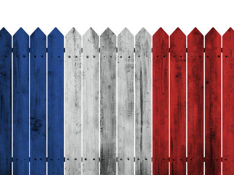 Wood Texture Fence Flag