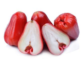 Rose apple isolated on the white background