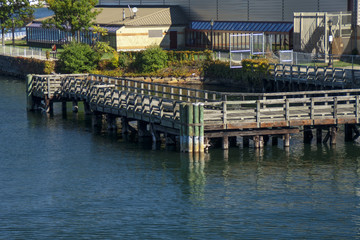 Pedestrian pier in Boston