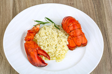 Risotto with lobster