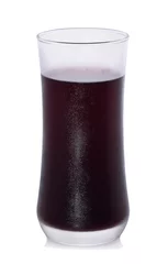Photo sur Aluminium Jus Glass of grape juice isolated on white