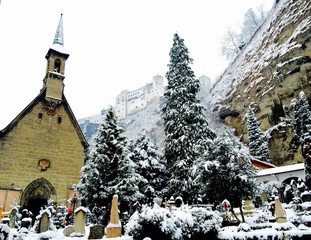 snow in salzburg austria