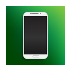 Modern smartphone with empty screen 