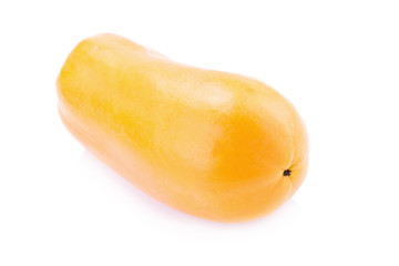 ripe papaya isolated on a white background